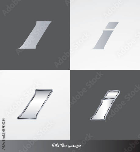 eps Vector image: initials (I) Fits the garage logo