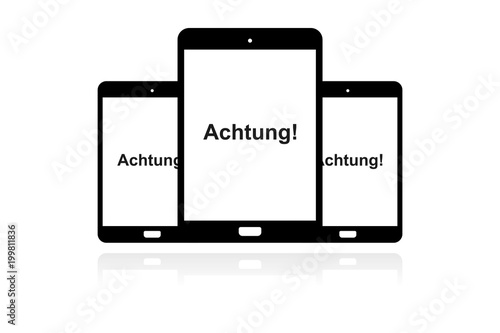 Tablet Banner - Achtung