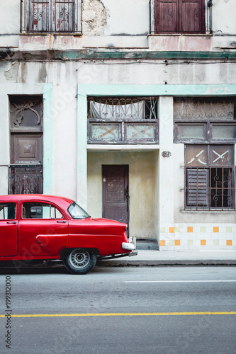 Havana Cuba street with car © Jennifer