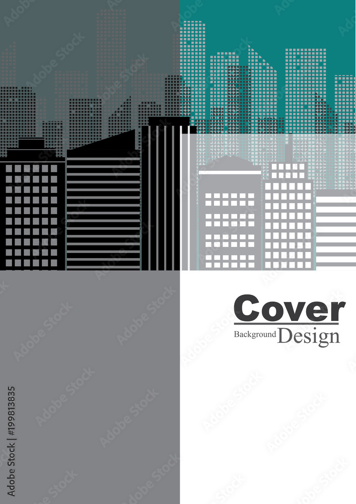 Book Cover with City Corporation Concept Background