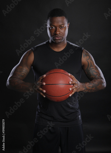 Basketball player pose