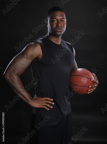 Basketball player pose