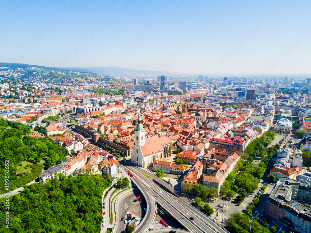 Fototapeta premium Bratislava aerial panoramic view