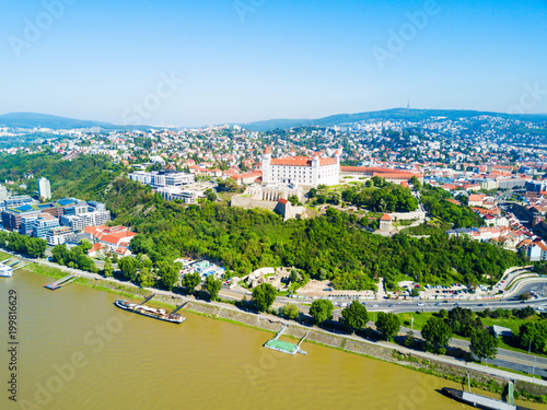 Photography Bratislava aerial panoramic view