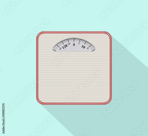 weight scale vector illustration icon flat design