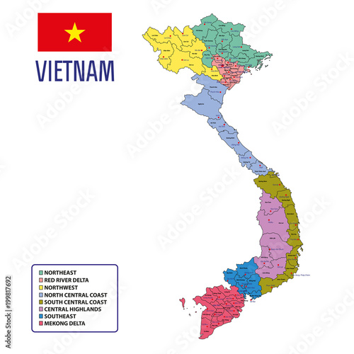 Vietnam vector map