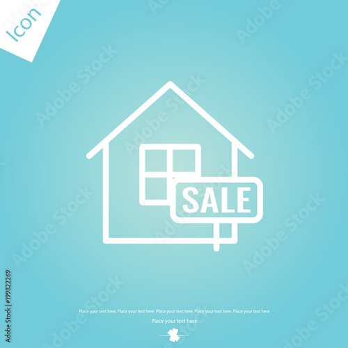 The for sale vector icon