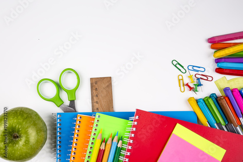 Stationery white background