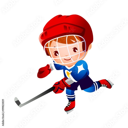 Photography Boy ice hockey player