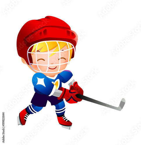 Girl ice hockey player 