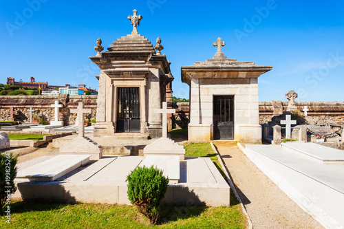 Old cemetery and church, Comillas