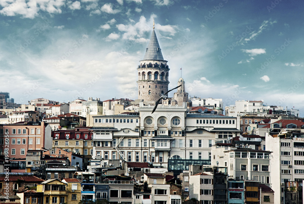 Fototapeta premium Galata Tower in Istanbul Turkey