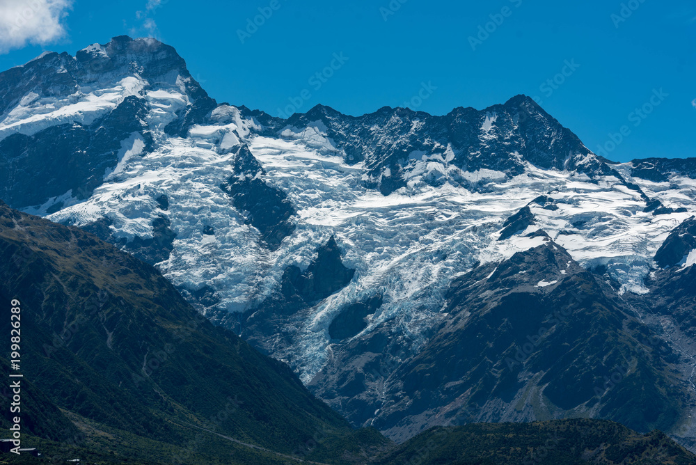 Gletscher Mount cook Neuseeland