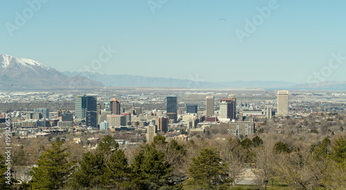 Salt Lake City Utah downtown buildings skyline