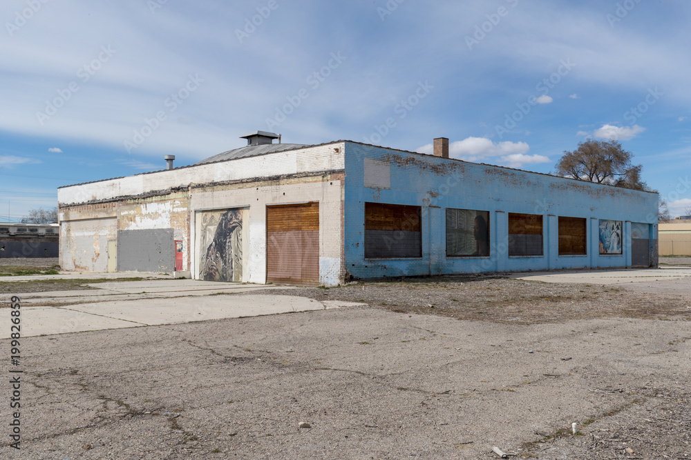 Abandoned complex building