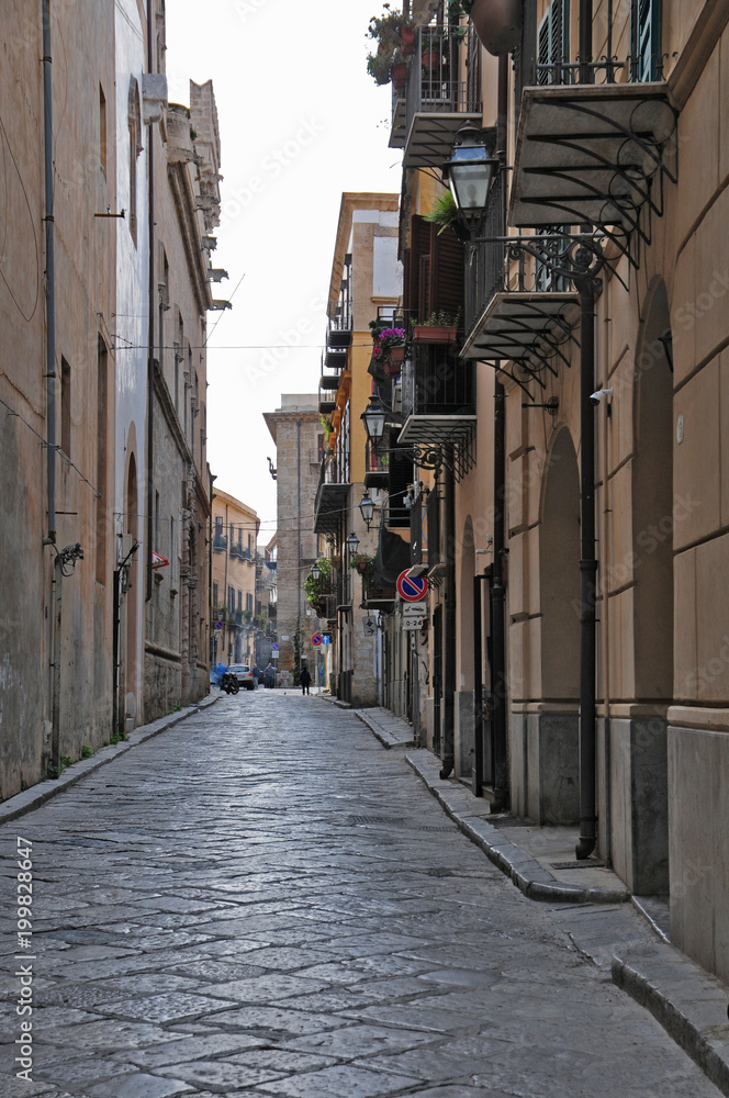 Palermo, Strade della città vecchia - Sicilia