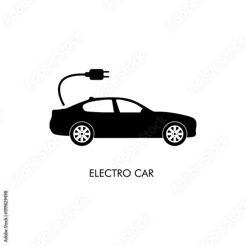 Electro car icon