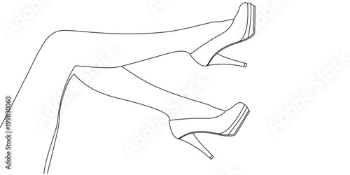 Female legs vector