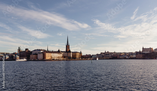 Stockholm old town and the German church visible