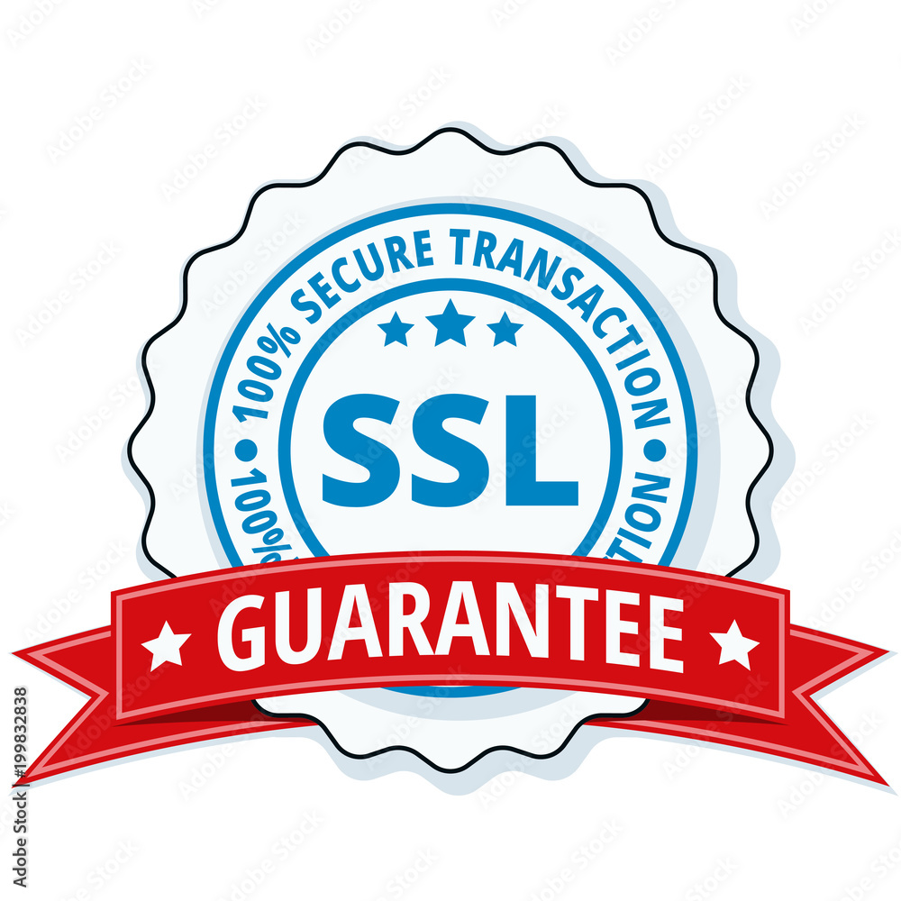 SSL Secure label illustration SSL Secure label illustration