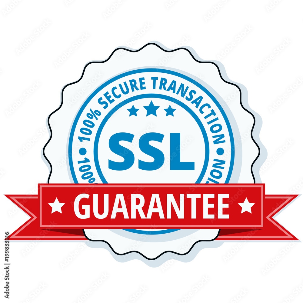 SSL Secure label illustration SSL Secure label illustration