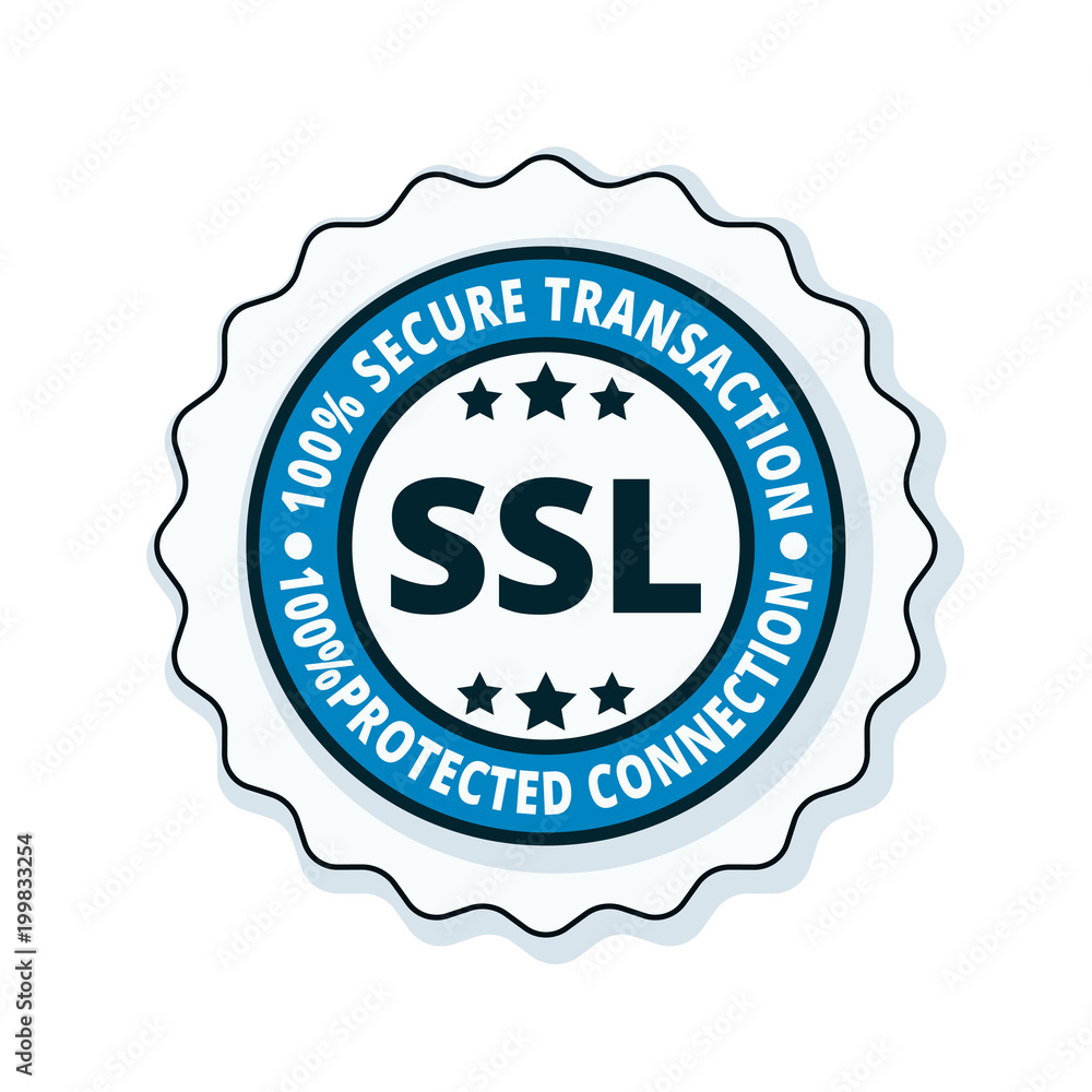 SSL Secure label illustration