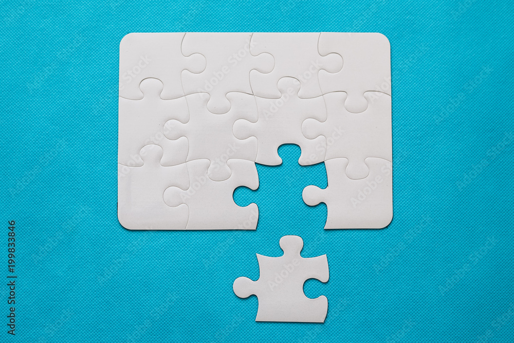 Obraz premium Jigsaw Puzzle with missing piece