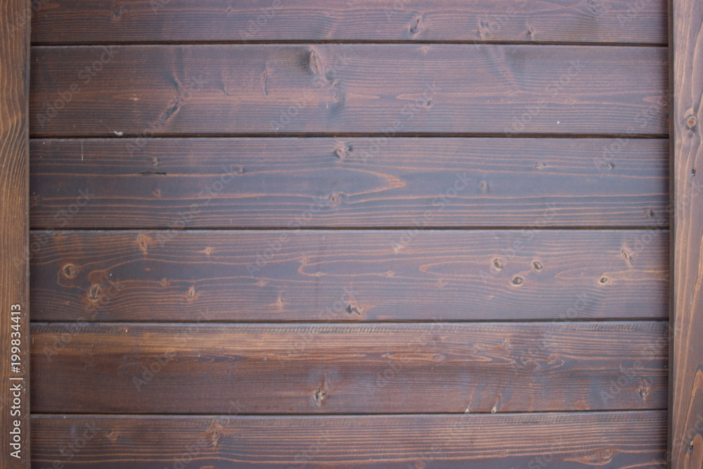 Fototapeta premium Dark Brown wood plank wall texture background 