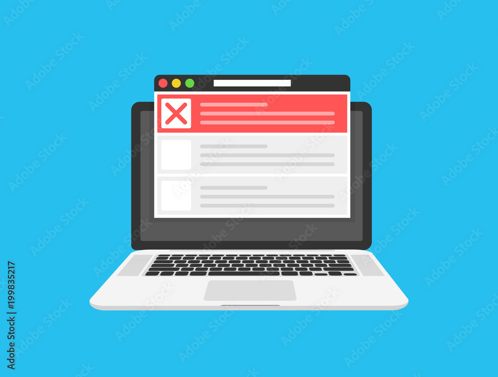 Checklist browser window. Check mark. White tick on laptop screen. Choice, survey concepts. Elements for web banners, websites, infographics. Flat design, vector illustration on background. Checklist browser window. Check mark. White tick on laptop screen. Choice, survey concepts. Elements for web banners, websites, infographics. Flat design, vector illustration on background.