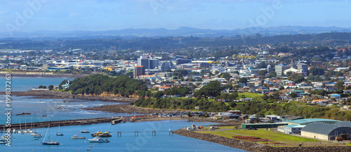 New Plymouth aerial view photo