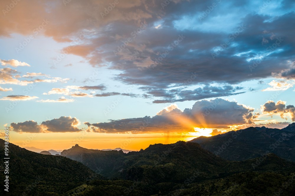 Obraz premium Sunset on Mt Lemmon in Tucson Arizona