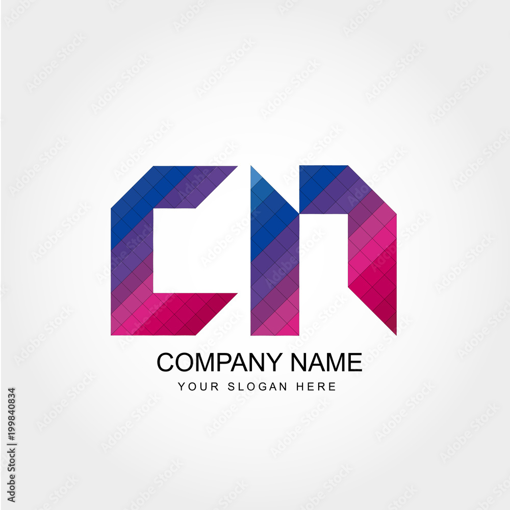 CN Letter Logo Design CN Letter Logo Design