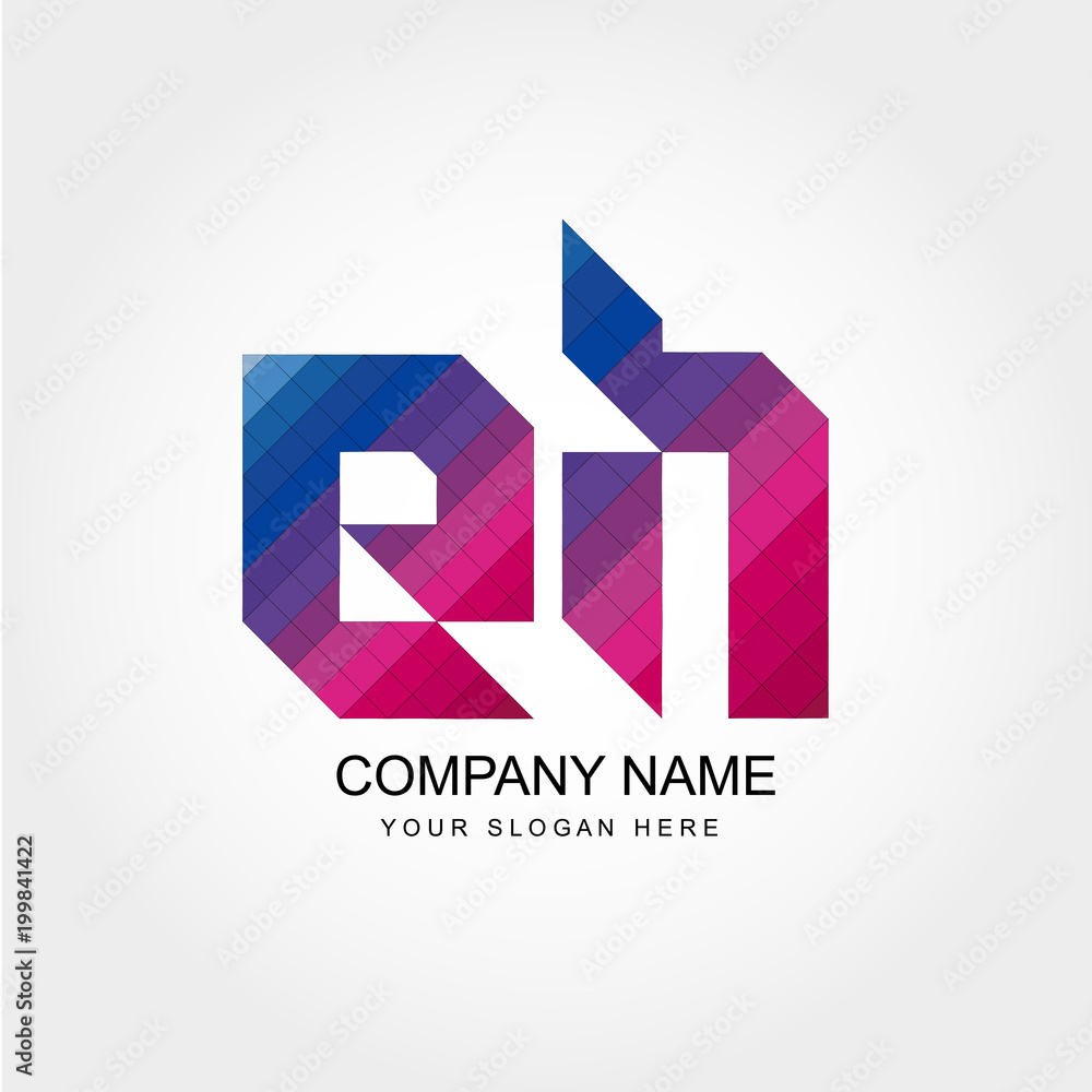 EH Letter Logo Design EH Letter Logo Design
