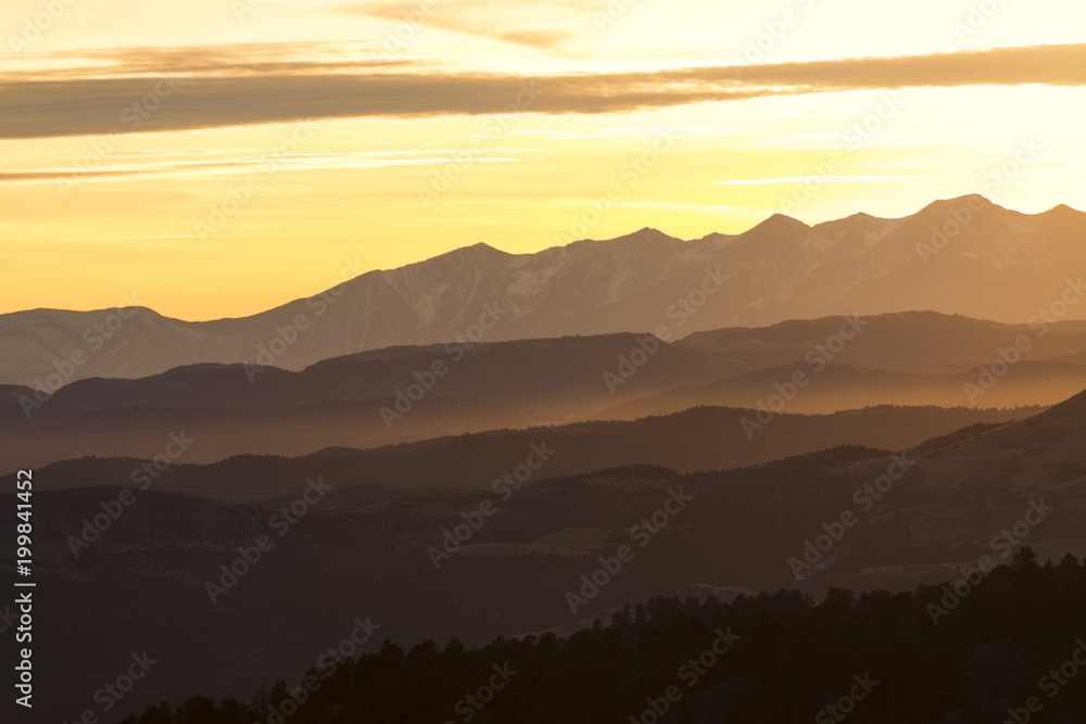 Sangre De Cristo Winter Sunset Sangre De Cristo Winter Sunset