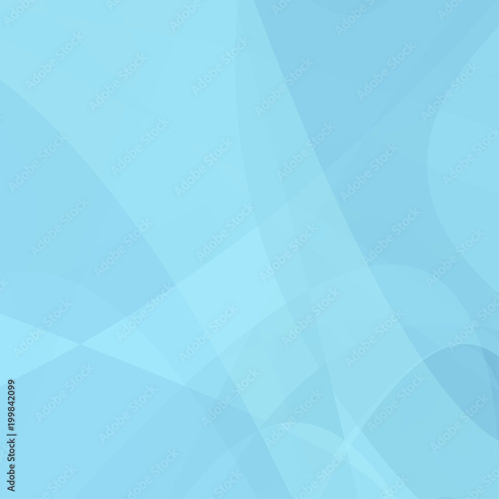 Light blue curved abstract background - vector design
