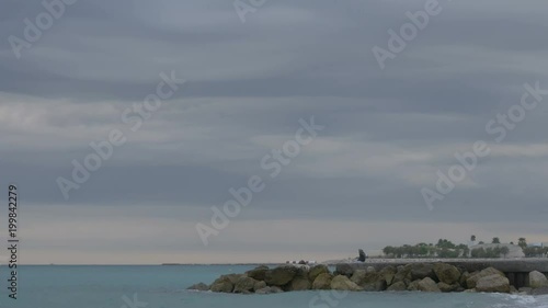 Wallpaper Mural A pier on the seashore Torontodigital.ca
