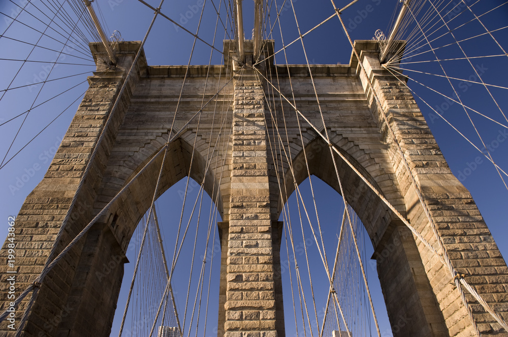 Naklejka premium Brooklyn bridge, New York