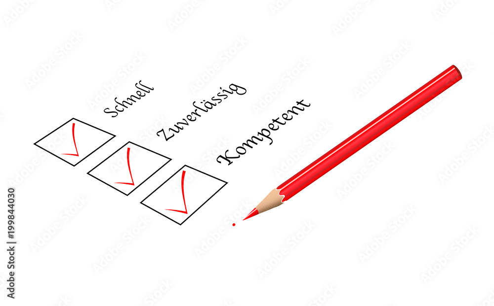 Schnell, zuverlässig, kompetent Kästchen mit Bleistift,
Vektor Illustration isoliert auf weißem Hintergrund Schnell, zuverlässig, kompetent Kästchen mit Bleistift,
Vektor Illustration isoliert auf weißem Hintergrund