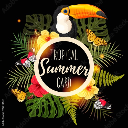 Tropical summer card