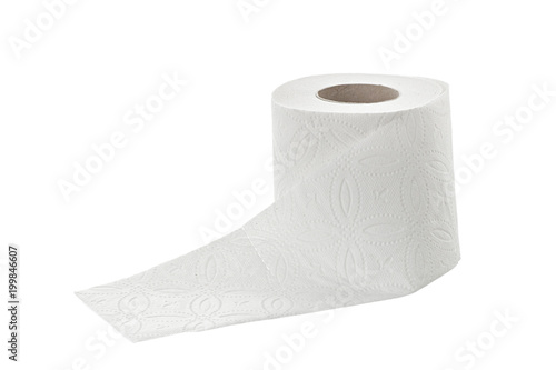 toilet paper on white background toilet roll isolated
