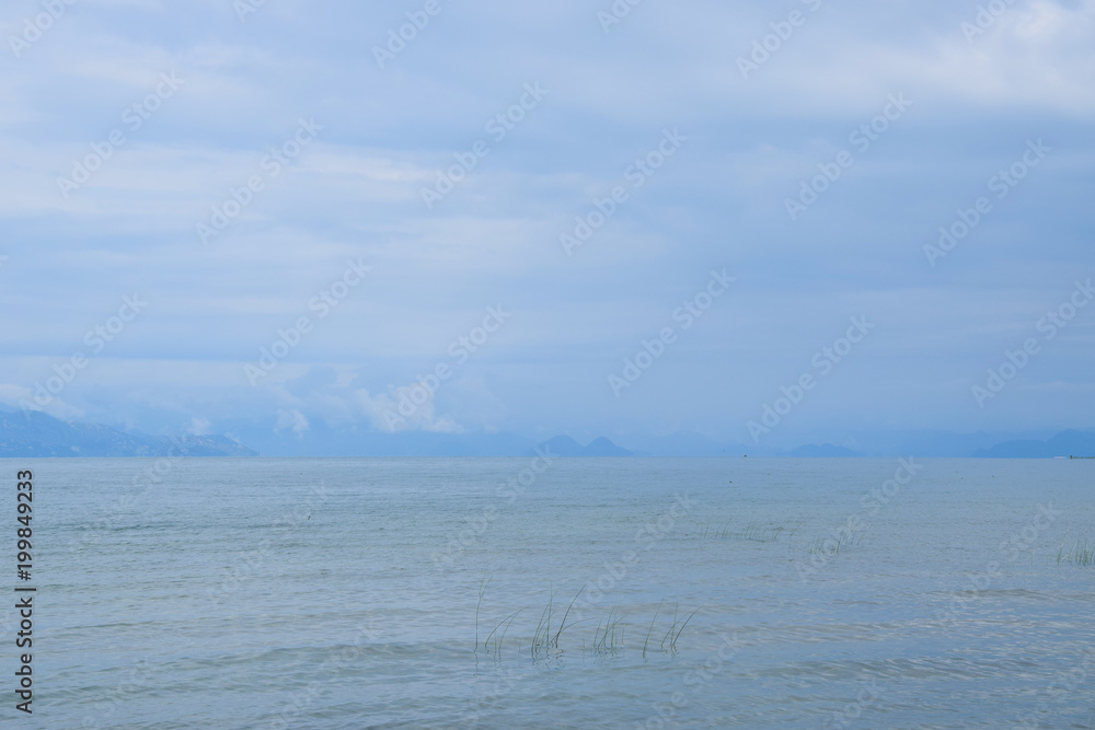 Landscape of Lake Skadar. Albania - Montenegro border.