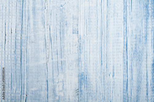 Texture of blue wood background closeup. Top view © lana_u