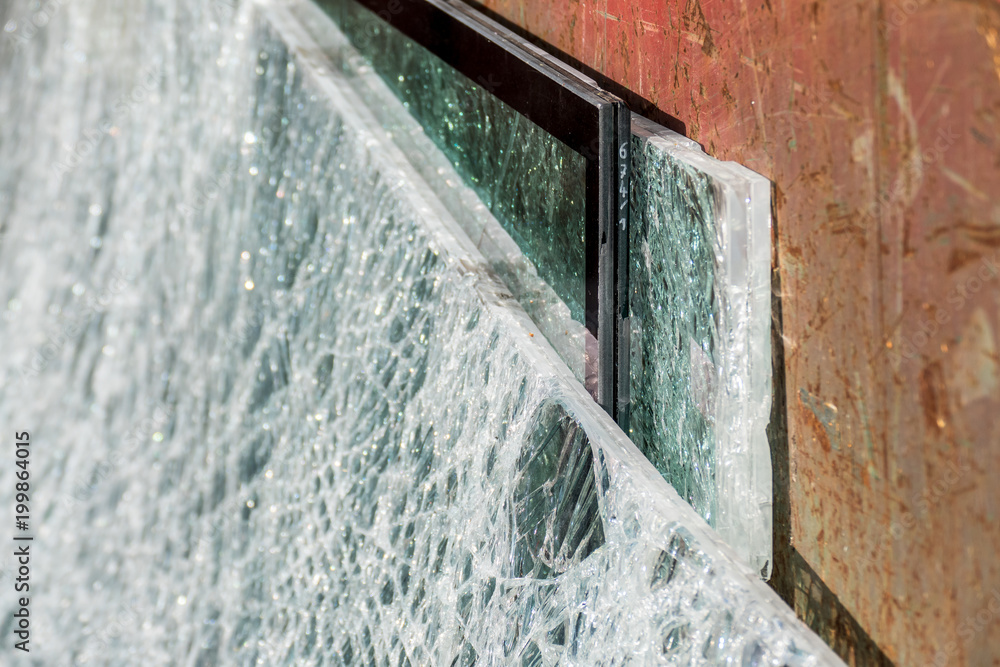 Glas Abfälle im Container Glas Abfälle im Container