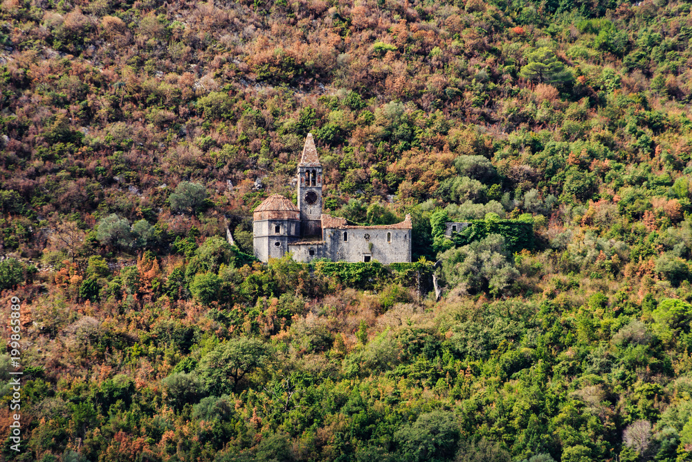 Old Church Clinging to Montegegro Hillside Old Church Clinging to Montegegro Hillside