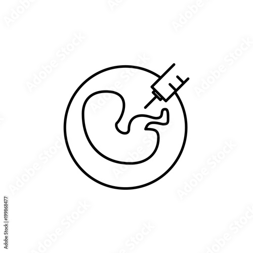 artificial insemination icon. Element of nano technology icon. Premium quality graphic design icon. Signs and symbols collection icon for websites, web design, mobile app