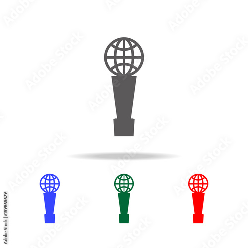 global cup icon. Elements of cinema and filmography multi colored icons. Premium quality graphic design icon. Simple icon for websites, web design, mobile app, info graphics
