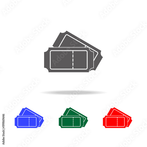 movie tickets icon. Elements of cinema and filmography multi colored icons. Premium quality graphic design icon. Simple icon for websites, web design, mobile app, info graphics