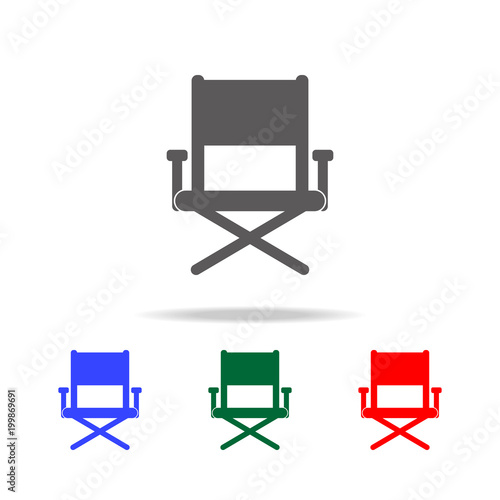 director's chair icon. Elements of cinema and filmography multi colored icons. Premium quality graphic design icon. Simple icon for websites, web design, mobile app, info graphics