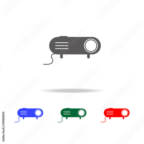 projector icon. Elements of cinema and filmography multi colored icons. Premium quality graphic design icon. Simple icon for websites, web design, mobile app, info graphics