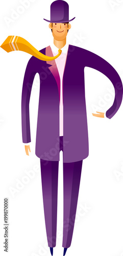 Side view of man standing